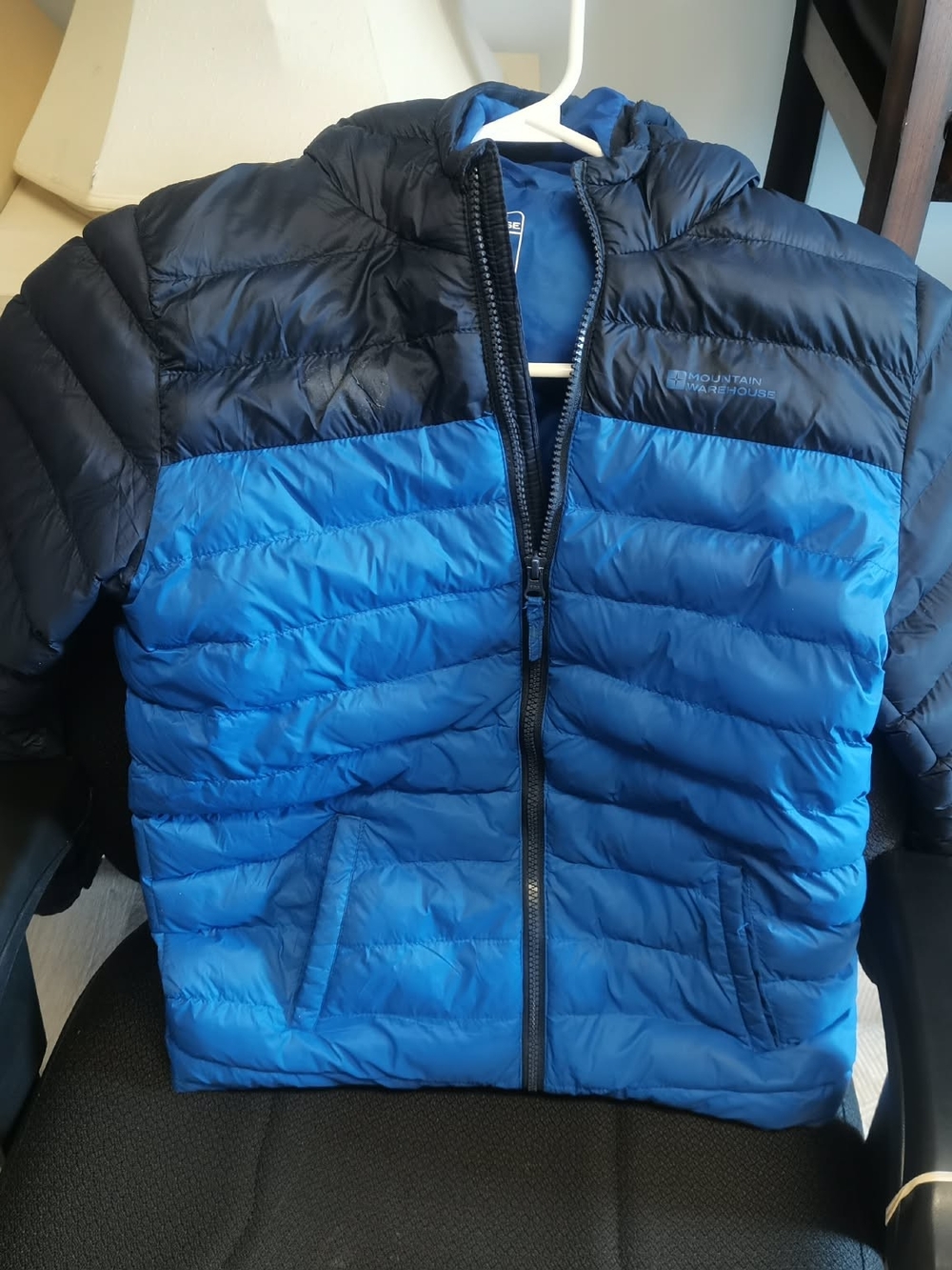 Mountain Ridge Boys' Blue & Black Quilted Puffer Jacket